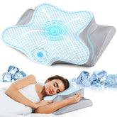 Bespillow front view showing ergonomic shape and support benefits