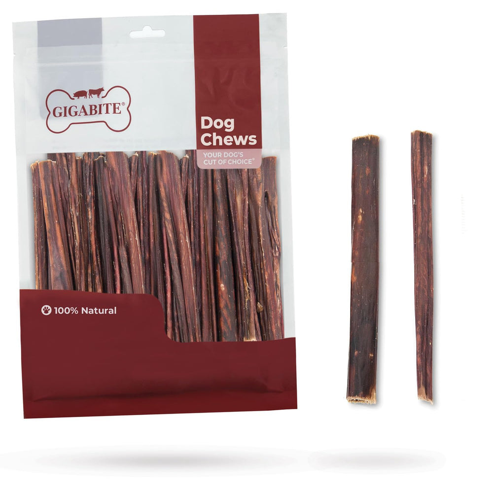 Best Pet Supplies paquete frontal GigaBite Beef Esophagus, identifica contenido y cantidad