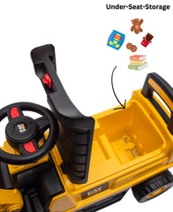 Best Ride On Cars CAT bucket action close-up enabling scooping and imaginative play