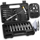 BESTNULE packed kit showing all 25 pieces and bench block for organized repairs