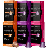 Bestpresso empaque frontal mostrando pack variedad intenso y cantidad
