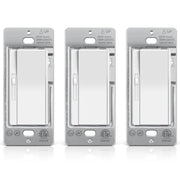 BESTTEN frente del interruptor dimmer mostrando diseño blanco y silenciador