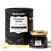Better Alt jar front view showing branding and gold-grade shilajit benefits