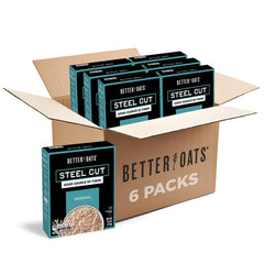 Better Oats frente del empaque mostrando el diseño y cantidad de cajas