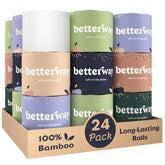 Betterway front packaging showing 24-roll bulk and sustainability benefits