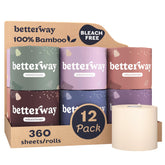 Betterway front packaging showing 12-roll set and eco benefits