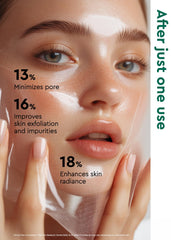 BE+WANTS aplicación en rostro y cuello para exfoliar y minimizar poros