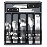 BEWOS front packaging showing complete 49-piece set and box, neat storage benefit