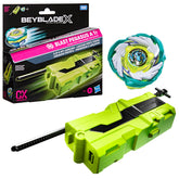 Beyblade Clip & Rip Launcher front view showing compact design and clip benefit