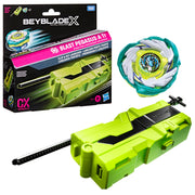 Beyblade Clip & Rip Launcher front view showing compact design and clip benefit