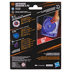 Beyblade Meteoroid Dragoon detalle metálico que aporta inercia y choque