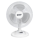 BEYOND BREEZE front view of fan showing blades and oscillation for efficient airflow