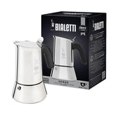 Bialetti Venus frontal acero inoxidable elegante y duradero