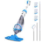 BIELMEIER front view of cordless pool vacuum showing compact design and fast cleaning