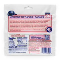 Big League Chew textura de tiras shredded que facilita masticar y compartir