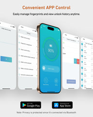 BILLCONCH fingerprint sensor closeup enabling one-second biometric access