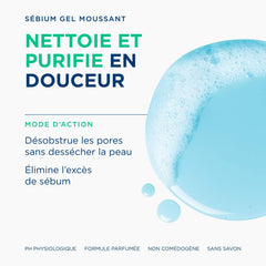 Bioderma textura espumosa del gel que facilita limpieza suave