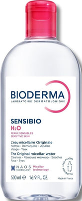 Bioderma Sensibio H2O frente del envase mostrando la etiqueta, limpieza eficaz