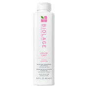 Biolage Color Last botella frontal mostrando diseño y beneficio de protección del color