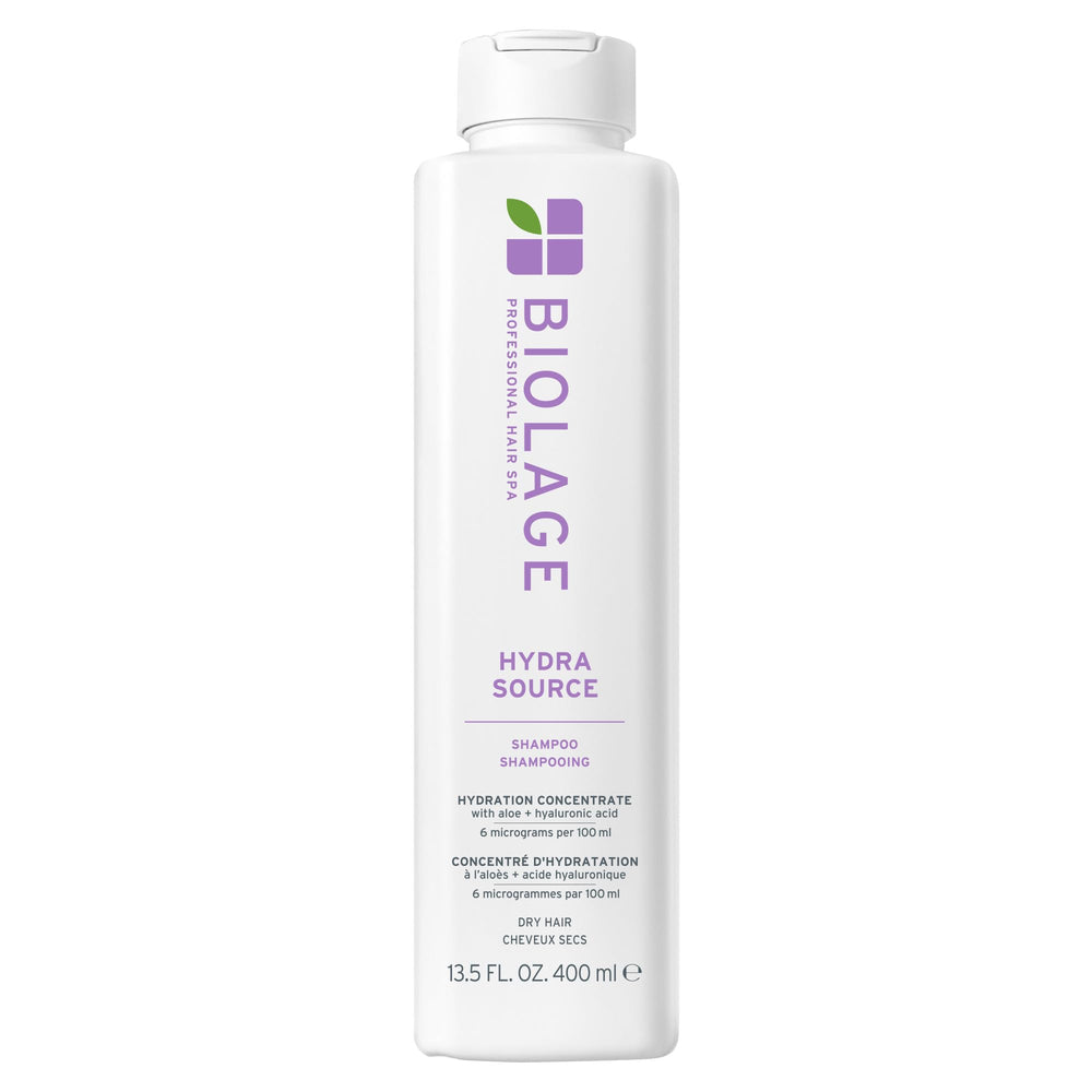 Biolage envase frontal Hydra Source mostrando diseño y capacidad