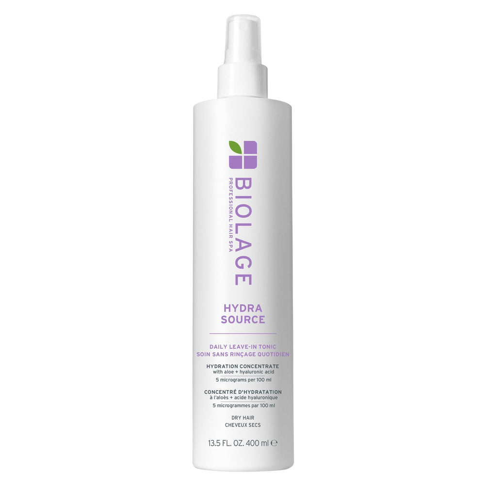 Biolage frasco frontal mostrando diseño y beneficio hidratación inmediata