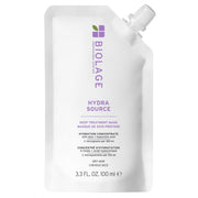 Biolage mascarilla frente mostrando el envase y beneficios de hidratación