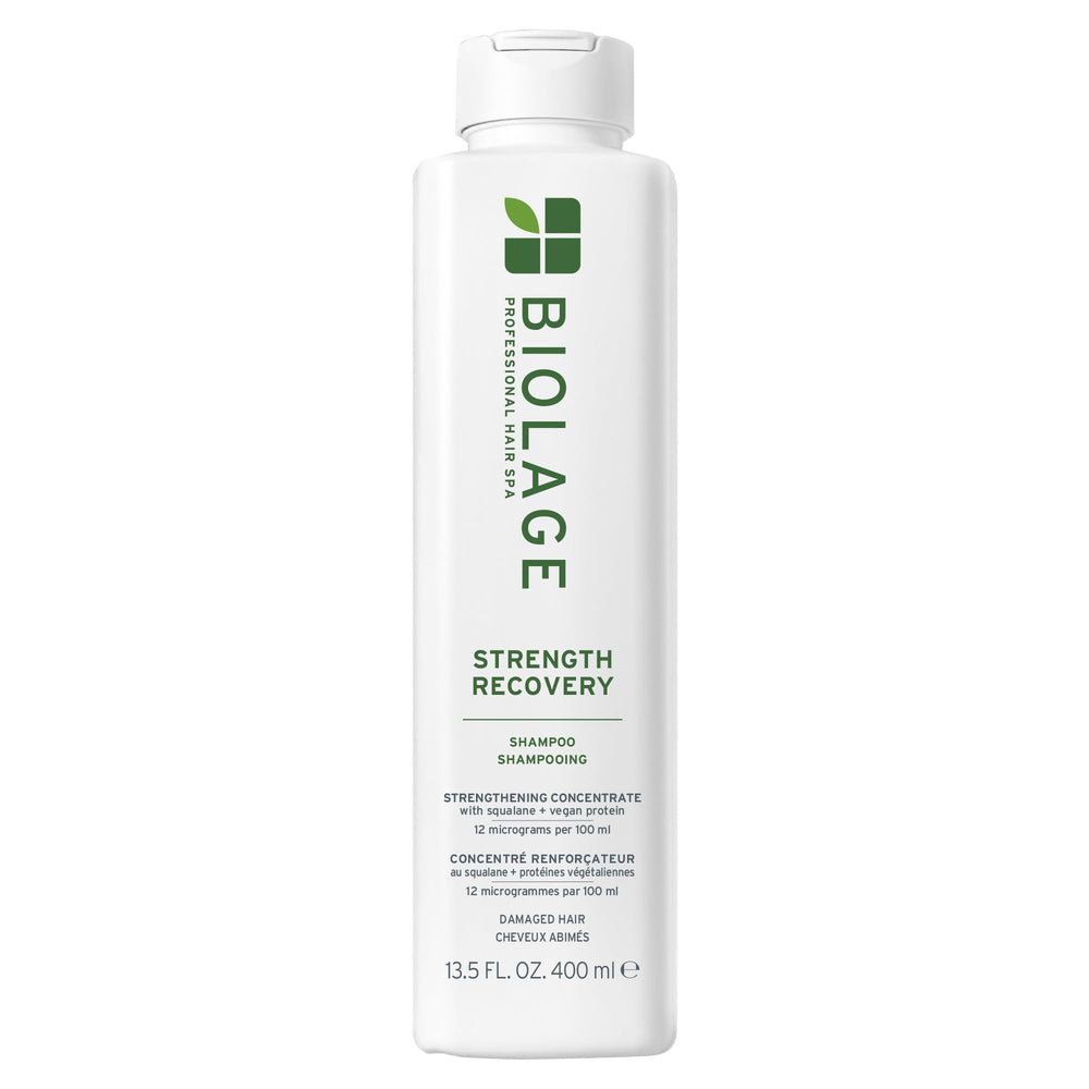 Biolage envase frontal mostrando diseño y tamaño práctico