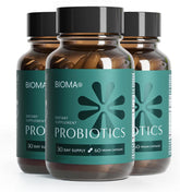 BIOMA front packaging showing 180 capsules and brand benefits