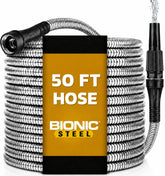BIONIC STEEL front view showing rustproof metal hose durability