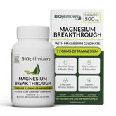 BIOptimizers envase frontal mostrando 7 formas de magnesio y beneficio de apoyo natural