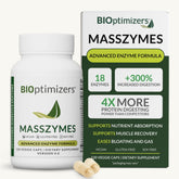 BIOptimizers MassZymes front label showing benefits and capsule count