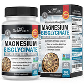 BioSchwartz bottle front view showing magnesium supplement and long supply benefit