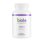 Biote ADK 5 frente del empaque mostrando 90 cápsulas y beneficios