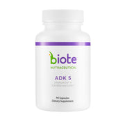 Biote ADK 5 frente del empaque mostrando 90 cápsulas y beneficios