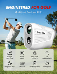 BIRDIEPULSE close-up of lens and optics delivering clear target visibility and precision