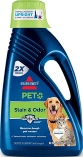 Bissell vista frontal del envase 60 oz mostrando la marca y beneficio de limpieza profunda