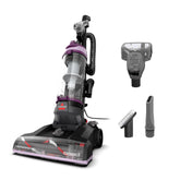 Bissell front view showing compact upright design and quick-access controls
