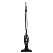 Bissell front view showing compact stick vacuum and easy storage benefit