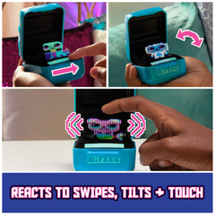 BITZEE primer plano de la textura y cara con detalles táctiles atractivos