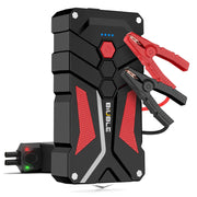 BIUBLE jump starter front view showing compact design and display, for fast vehicle starts