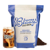 Bizzy front packaging showing 2 lb bag and bold branding benefit of freshness