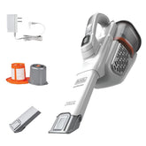 BLACK+DECKER vista frontal mostrando diseño compacto y almacenamiento fácil