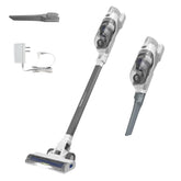BLACK+DECKER vista frontal blanco, diseño compacto y fácil almacenamiento