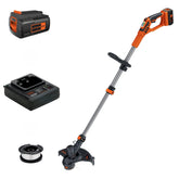 BLACK+DECKER LST136 vista frontal mostrando diseño y guardia protectora, comodidad en cortes