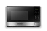BLACK+DECKER front view showing compact stainless steel trim and modern design for countertop efficiency