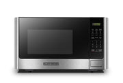 BLACK+DECKER front view showing compact stainless steel trim and modern design for countertop efficiency