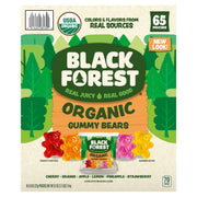 Black Forest frente del paquete mostrando 65 bolsitas y sello orgánico