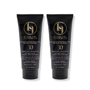 BLACK GIRL SUNSCREEN front packaging showing two travel tubes and SPF 30 protection