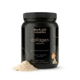 Black Girl Vitamins frasco frontal mostrando marca y presentación 16oz, fácil uso