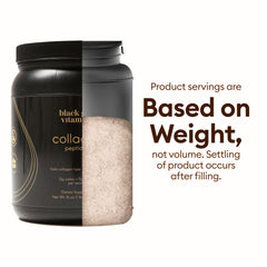Black Girl Vitamins textura del polvo de colágeno hidrolizado, disolución rápida